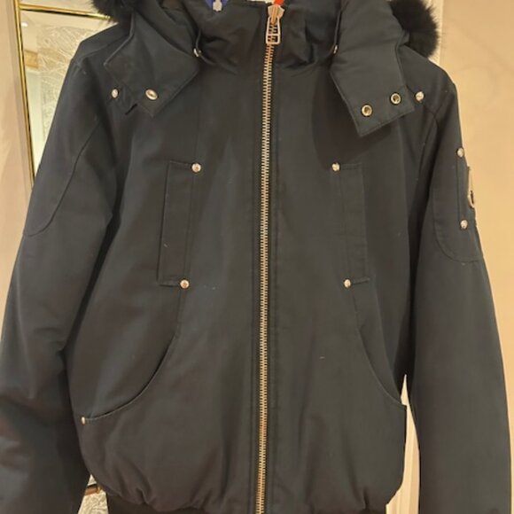 MOOSE KNUCKLES KIDS UNISEX ORIGINAL SHEARLING TRIM BOMBER - READ BELOW CAREFULLY - Picture 6 of 14